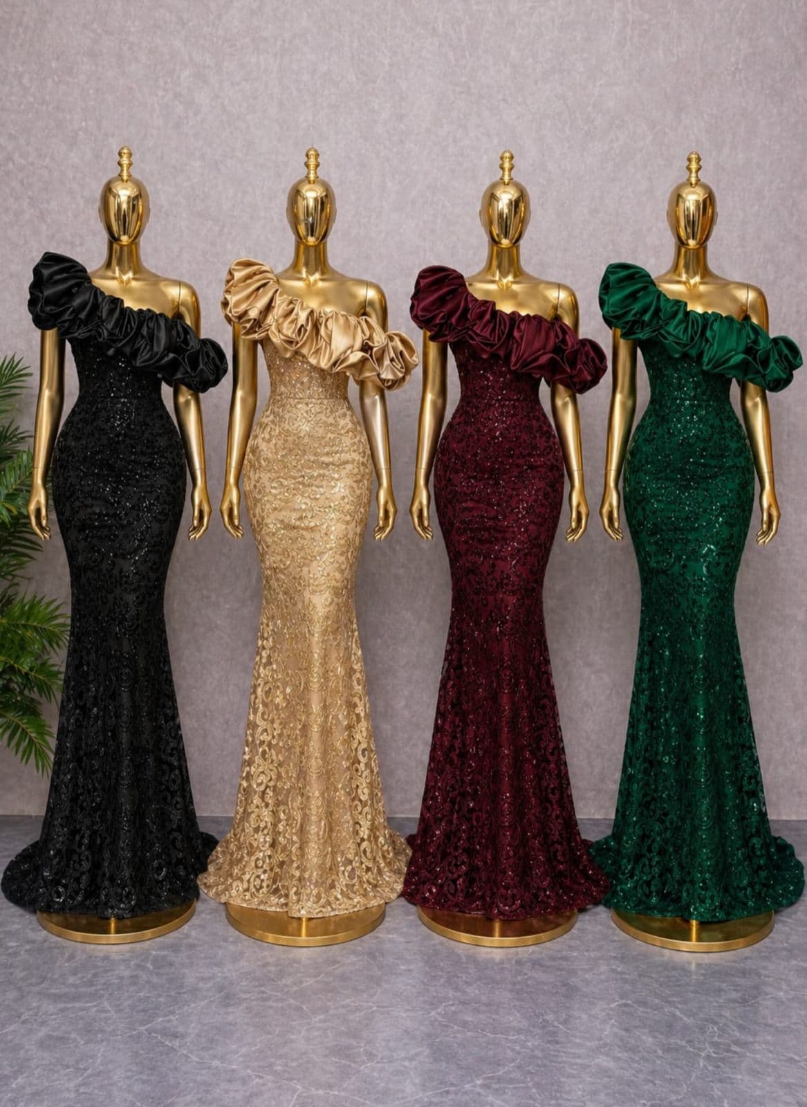 Sequin off shoulder - Image 1